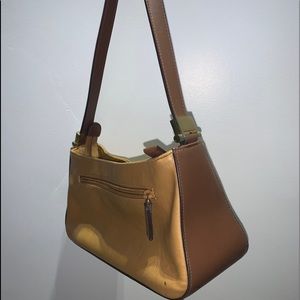 Brown and Tan Two Toned Shoulder Bag